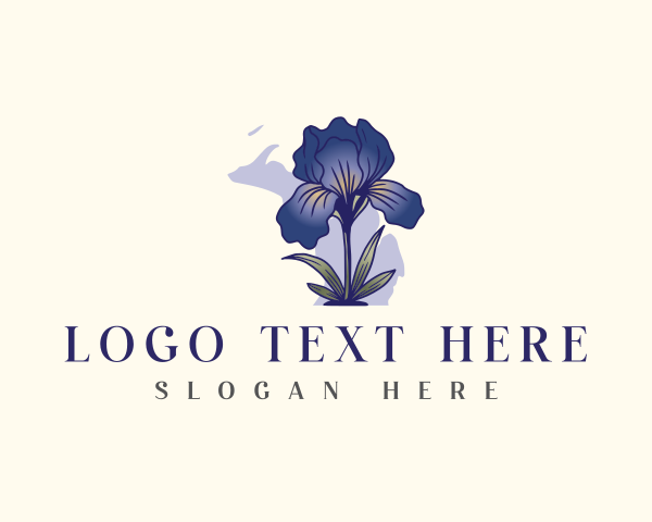 Michigan Lake Flower logo