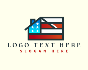 American Flag Real Estate Logo