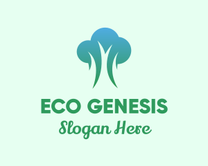 Nature Eco Tree logo design