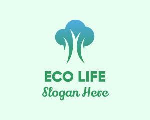 Nature Eco Tree logo design