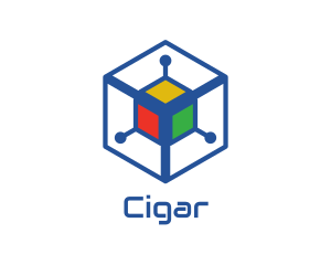 Generic Colorful Cyber Cube logo design