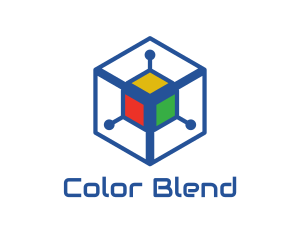 Generic Colorful Cyber Cube logo design