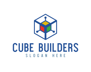 Generic Colorful Cyber Cube logo design