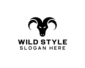 Wild Ram Horns  logo design