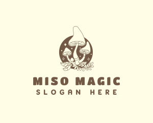 Psychedelic Magic Mushroom logo design