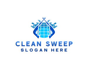 Pressure Wash Cleaning logo design