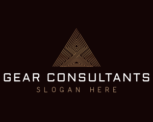 Consulting Triangle Pyramid  logo design