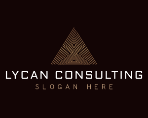 Consulting Triangle Pyramid  logo design