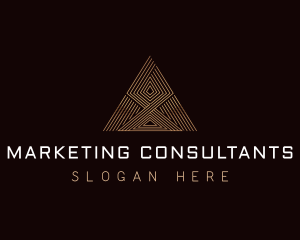 Consulting Triangle Pyramid  logo design