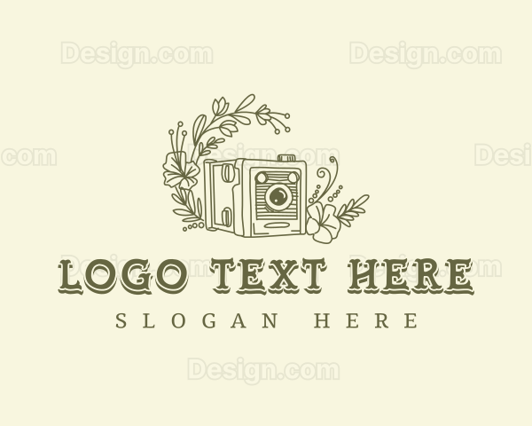 Floral Camera Lens Logo