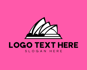 Pink Sydney Opera House logo