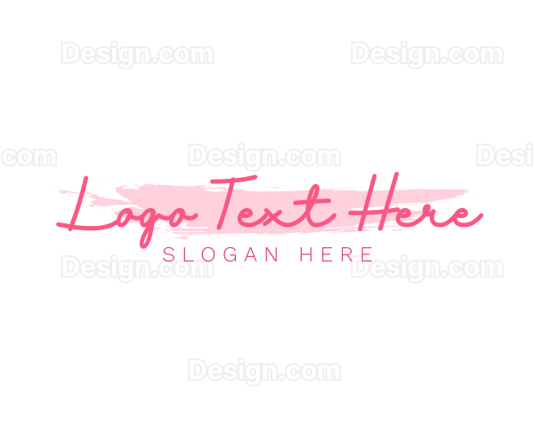 Feminine Watercolor Signature Logo