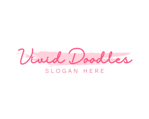 Feminine Watercolor Signature logo design