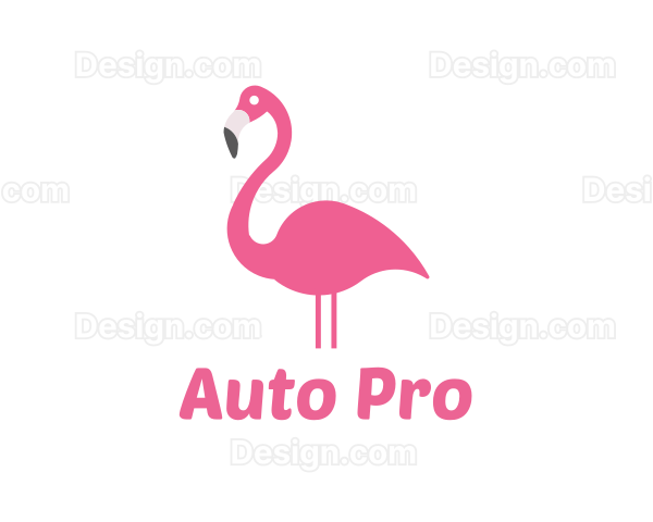 Flamingo Bird Animal Logo