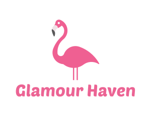 Flamingo Bird Animal Logo
