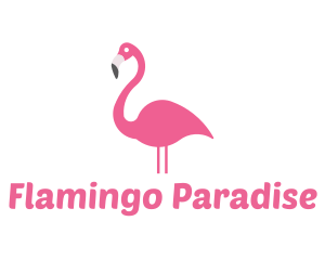 Flamingo Bird Animal logo