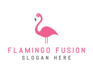Flamingo Bird Animal logo