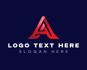 Modern Business Letter A Logo