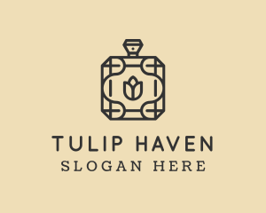 Luxury Tulip Perfume logo design