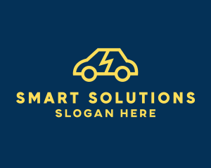 Smart Electric Car logo design