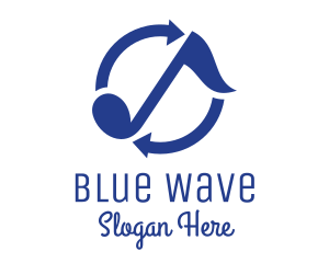 Blue Loop Music logo design