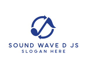 Blue Loop Music logo design