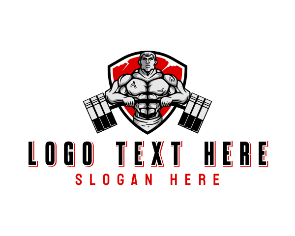 Muscular logo example 2