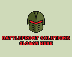 Esports Gaming Warrior Helmet logo