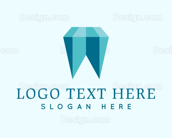 Blue Crystal Tooth Logo