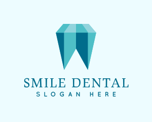 Blue Crystal Tooth logo design