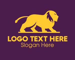 Elegant Golden Lion Logo