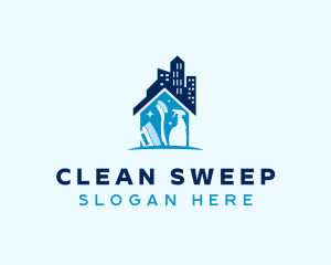 Building Clean Housekeeper logo design