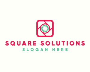 Square Camera Icon logo design