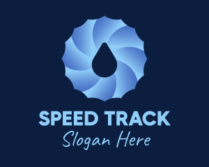 Spiral Water Droplet  logo