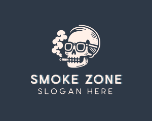 Skull Cigarette Smoke logo