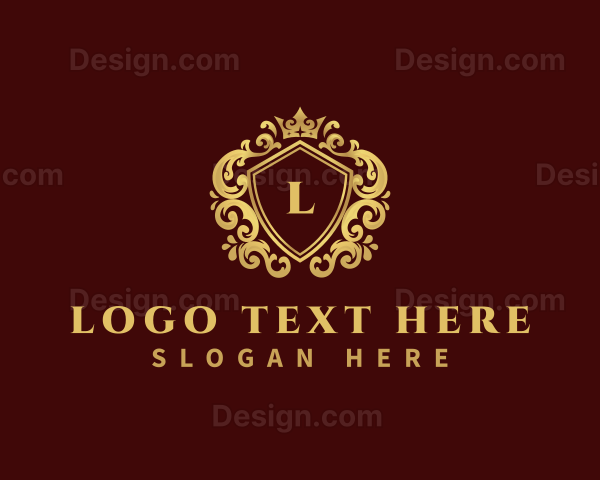 Luxury Crown Shield Logo