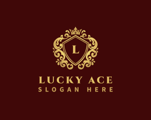 Luxury Crown Shield logo design