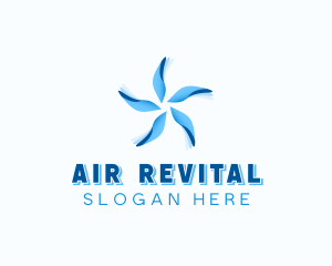 Fan Blade Hvac Ventilation logo design