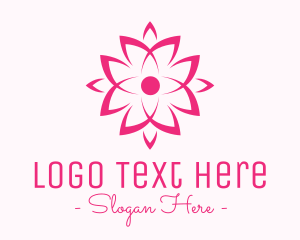 Ornamental Pink Flower logo