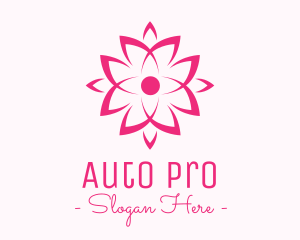 Ornamental Pink Flower logo