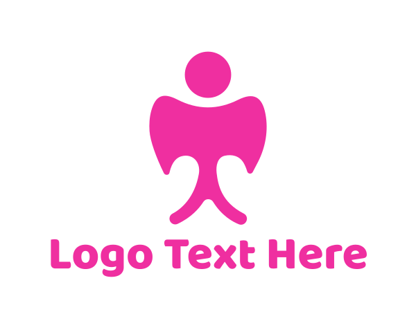 Pink logo example 1