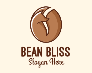 Brown Fox Coffee Bean Restaurant logo design