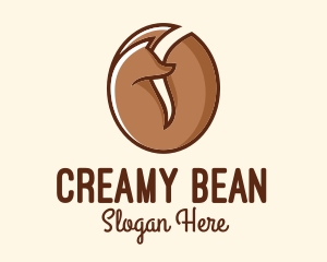 Brown Fox Coffee Bean Restaurant logo design