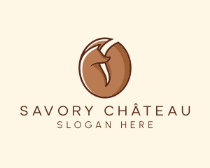 Brown Fox Coffee Bean Restaurant logo design