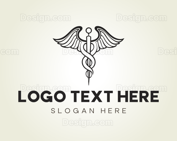 Doctor Medical Caduceus Logo