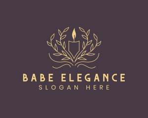 Elegant Candle Ornament logo design