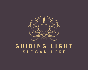 Elegant Candle Ornament logo design