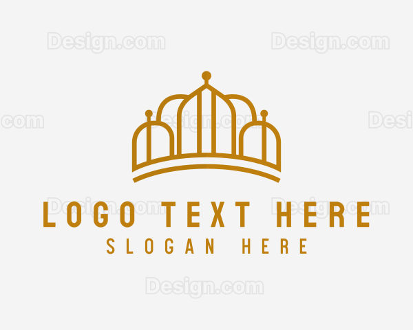 Gold Luxury Crown Logo