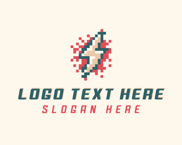 Pixel logo example 3