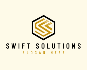 Professional Abstract Letter S logo design